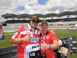 Customers enjoy Sepang trackside