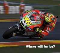 Rossi at Valencia - photo courtesy of Cormac Ryan Meenan