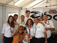 Team Angai celebrates best ever result at Misano