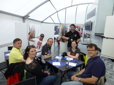 Lunch with moto3 team Ambrogio