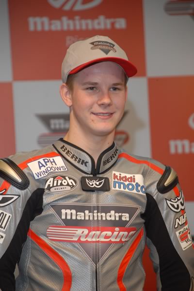 Danny Webb at launch of Mahindra team