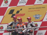 Podium at Donington