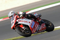 Jim McDermott, testing Troy Bayliss's 1098 the day after he retired, having just won both races in it in Portimao 2008. No, he isn't doing 2 up rides (yet!)