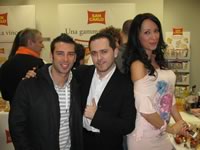 Our operations manager Jordi Esteve with Marco Melandri and Marco's girlfriend Manuela Our operations manager Jordi Esteve with Marco Melandri and Marco's girlfriend Manuela
