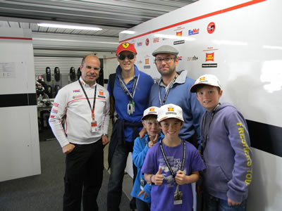 SAn Carlo Gresini garage