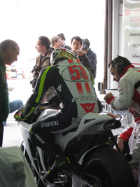 Simoncelli on his first test with Hoda Gresini