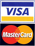 Visa and mastercard accepted